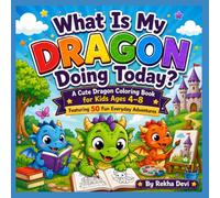 What Is My Dragon Doing Today?: A Cute Dragon Coloring Book for Kids Ages 4-8 Featuring 50 Fun Everyday Adventures (Creative Adventures for Kids)