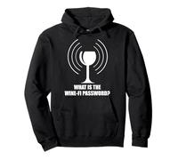 What is the Wine-Fi Password Wine Glass WiFi Waves Hotspots Pullover Hoodie