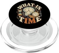 What Is Time Surreal Clock - Vintage Melting Art PopSockets PopGrip for MagSafe