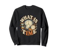 What Is Time Surreal Clock - Vintage Melting Art Sweatshirt