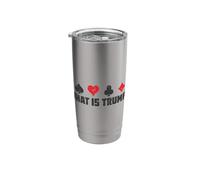 What is Trump? Euchre Card Game Cards Stainless Steel Insulated Tumbler