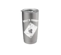 What is Trump? Euchre Card Game Stainless Steel Insulated Tumbler