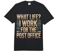 What Life I Work for The Post Office Tired Mail Carrier |- Comfort Colors Adult Heavyweight T-Shirt