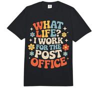 What Life I Work for The Post Office Tired Mail Carrier |- Comfort Colors Adult Heavyweight T-Shirt