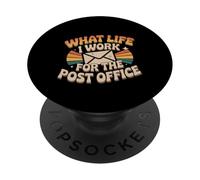 What Life I Work For The Post Office Tired Mail Carrier - PopSockets Adhesive PopGrip