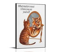 What Matters Most Is How You See Yourself Poster Decorative Painting Canvas Wall Posters And Art Picture Print Modern Family Bedroom Decor Posters 16x24inch(40x60cm)