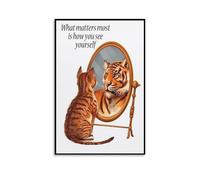What Matters Most Is How You See Yourself Poster Decorative Painting Canvas Wall Posters And Art Picture Print Modern Family Bedroom Decor Posters 16x24inch(40x60cm)