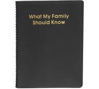 What My Family Should Know - Estate Planning Spiral Bound Record Book