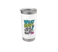 What Now I Mean How Can I Help You, Receptionist Reception Stainless Steel Insulated Tumbler