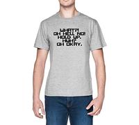 What! Oh Hell No! Hold Up Huh Oh Okay Grey Men's T-Shirt Tee, all grey, XS