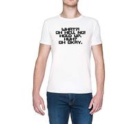 What! Oh Hell No! Hold Up Huh Oh Okay White Mens T-Shirt White Men's Tee, white, 4XL