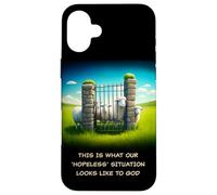 What Our 'Hopeless' Situation Looks Like to GOD: Faith Sheep Case for iPhone 16 Plus