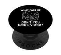 What Part Don't You Understand Football Play Diagram Funny PopSockets Adhesive PopGrip
