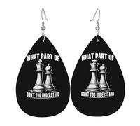What Part Of Chess Don'T You Understand Women Earring Teardrop Shape Dangle Earrings Exquisite Drop Earrings For Vacation Ceremonies Party