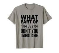 What Part of D4 D5 C4 Dont You Understand Chess T-Shirt