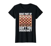 What Part of Don't You Understand Chess Value Graphic T-Shirt, Women, Black, M