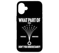 What part of don't you understand Disc Golf Funny Case for iPhone 16 Plus