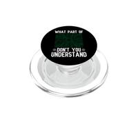 What Part Of Don't You Understand Electrical Teacher PopSockets PopGrip for MagSafe