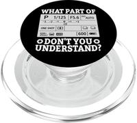 What Part Of Don't You Understand Funny Photographer Camera PopSockets PopGrip for MagSafe