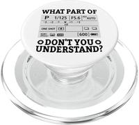 What Part Of Don't You Understand Funny Photographer Camera PopSockets PopGrip for MagSafe