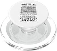 What Part Of Don't You Understand Funny Sheet Music Musician PopSockets PopGrip for MagSafe