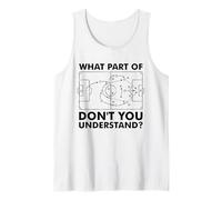 What Part of Don't You Understand Funny Soccer Coach Tactics Tank Top