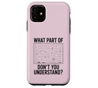 What Part Of Don't You Understand Math Physics Shirt Teacher Case for iPhone 11