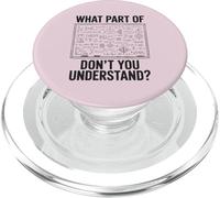 What Part Of Don't You Understand Math Physics Shirt Teacher PopSockets PopGrip for MagSafe