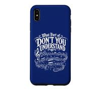 What Part of Don't You Understand Musician Notes Funny Music Case for iPhone XS Max