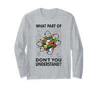 What Part of Don't You Understand Puzzle Cube Math Nerd Long Sleeve T-Shirt