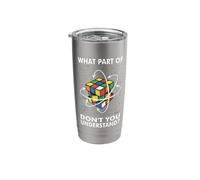 What Part of Don't You Understand Puzzle Cube Math Nerd Stainless Steel Insulated Tumbler