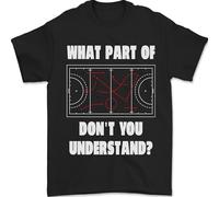 What Part of Hockey Dont You Understand Ice Mens T-Shirt 100% Cotton Black L