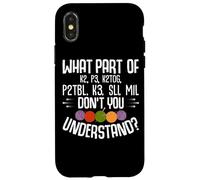 What Part Of K2 P3 K2tog Don't You Understand Case for iPhone X/XS