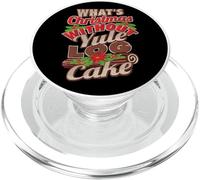 What’s Christmas Without Yule Log Cake Christmas PopSockets PopGrip for MagSafe