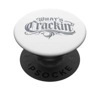 What’s Cracking Funny tee Gothic Old English Graffiti Style PopSockets Adhesive PopGrip