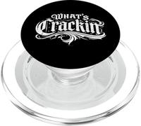 What’s Cracking Funny tee Gothic Old English Graffiti Style PopSockets PopGrip for MagSafe