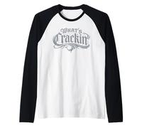 What’s Cracking Funny tee Gothic Old English Graffiti Style Raglan Baseball Tee