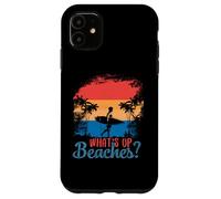 What´s Up Beaches? Palm Tree Sunglasses Sea Cool Pun Beach Case for iPhone 11