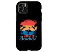 What´s Up Beaches? Palm Tree Sunglasses Sea Cool Pun Beach Case for iPhone 11 Pro