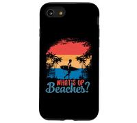 What´s Up Beaches? Palm Tree Sunglasses Sea Cool Pun Beach Case for iPhone SE (2020) / 7/8