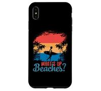 What´s Up Beaches? Palm Tree Sunglasses Sea Cool Pun Beach Case for iPhone XS Max