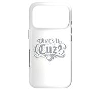 What’s Up Cuz Tee Funny Streetwear Slang Graphic Case for iPhone 17 Pro
