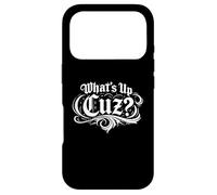 What’s Up Cuz Tee Funny Streetwear Slang Graphic Case for iPhone 17 Pro