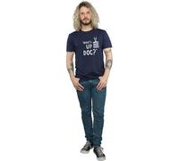 What´s Up Doc Bugs Bunny Striped Cotton T-Shirt Looney Tunes Navy XXXL
