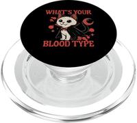What’s Your Blood Type Vampire Cat Blood Donor Phlebotomist PopSockets PopGrip for MagSafe
