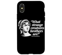 What Strange Creatures Brothers Are Jane Austen Funny Quote Case for iPhone X/XS