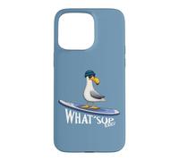 WHAT SUP Beaches Ocean Casual Stand Up Surfing Seagull Case for iPhone 15 Pro Max