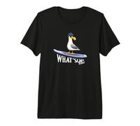 What SUP Beaches Ocean Casual Stand Up Surfing Seagull Premium T-Shirt