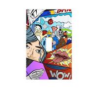 What The Comic Modern Single-Gang Switch Wall Plate â€“ Premium Pc Material Decorative Cover with Full-Panel Printed Design, Easy Installation for Residential & Commercial Use