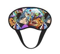 What The Comic Premium Eye Mask â€“ Soft Satin Sleep Mask with Full-Print Front Design, 100% Polyester Shade Eye Cover for Travel, Meditation, Yoga & Night Rest